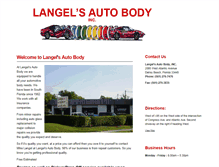 Tablet Screenshot of langelsautobody.com